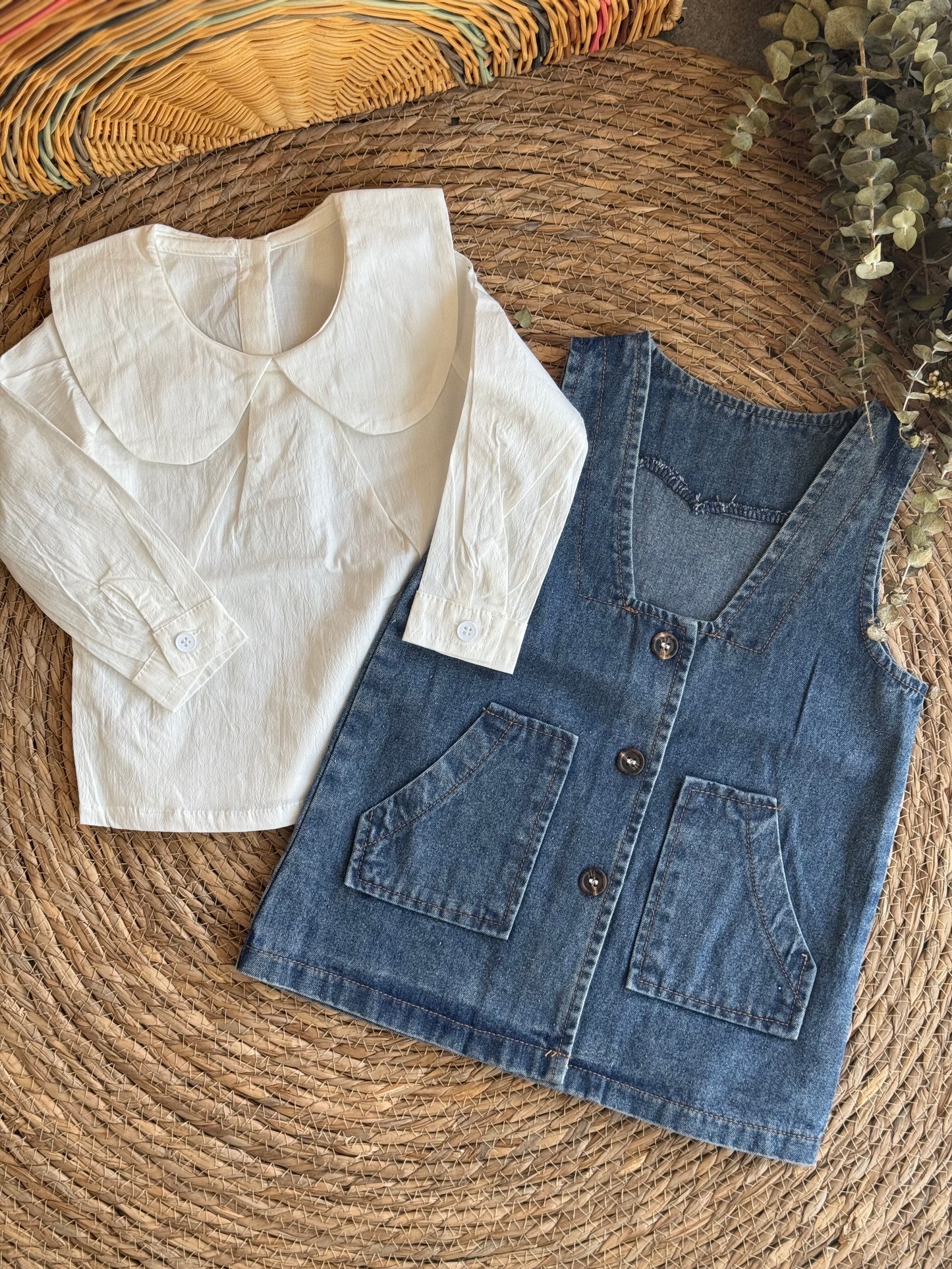 Ashly Denim Dress & shirt