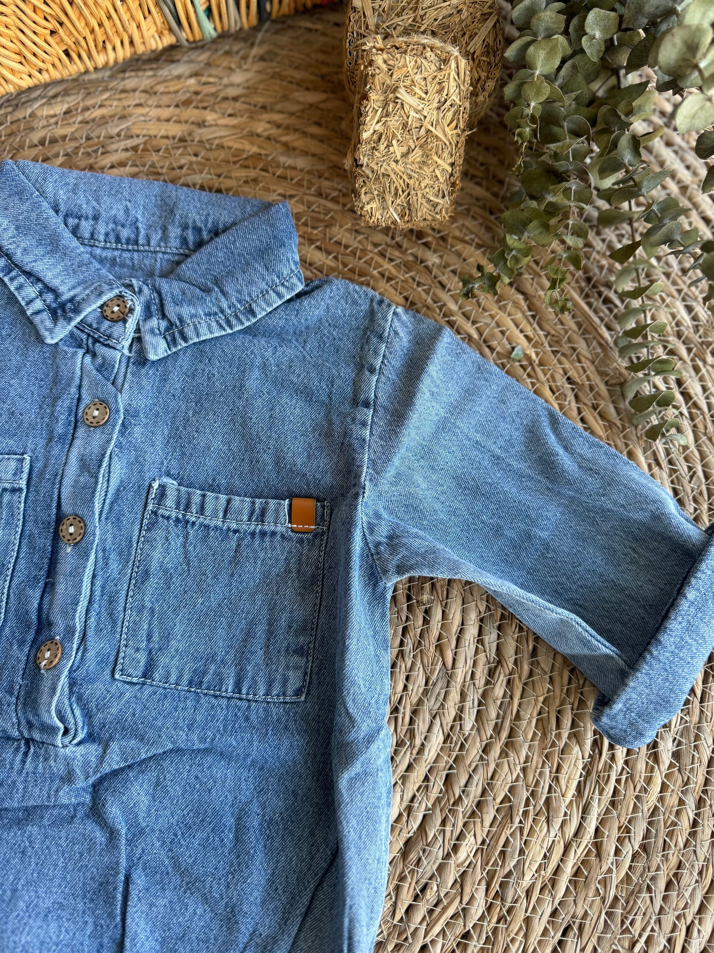 Louis Denim Romper