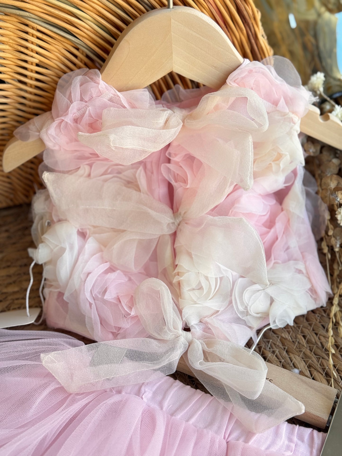 Little Blossom Tulle Set- Pink