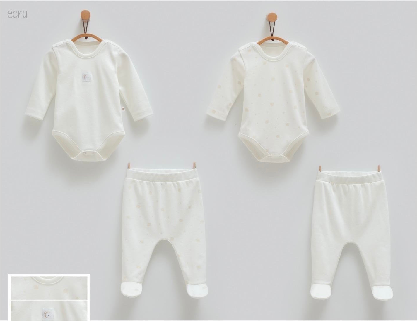 2 Dotty Dream Baby Set-White