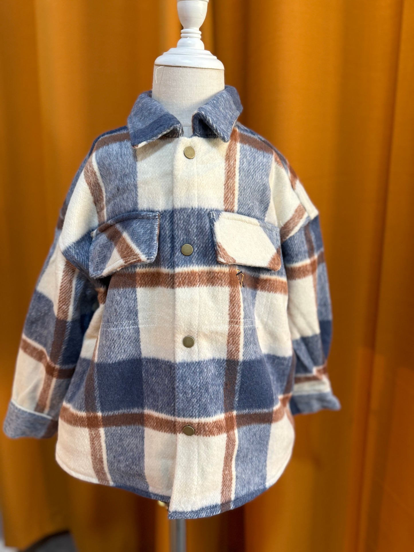 Unisex Oversized Plaid Shirt