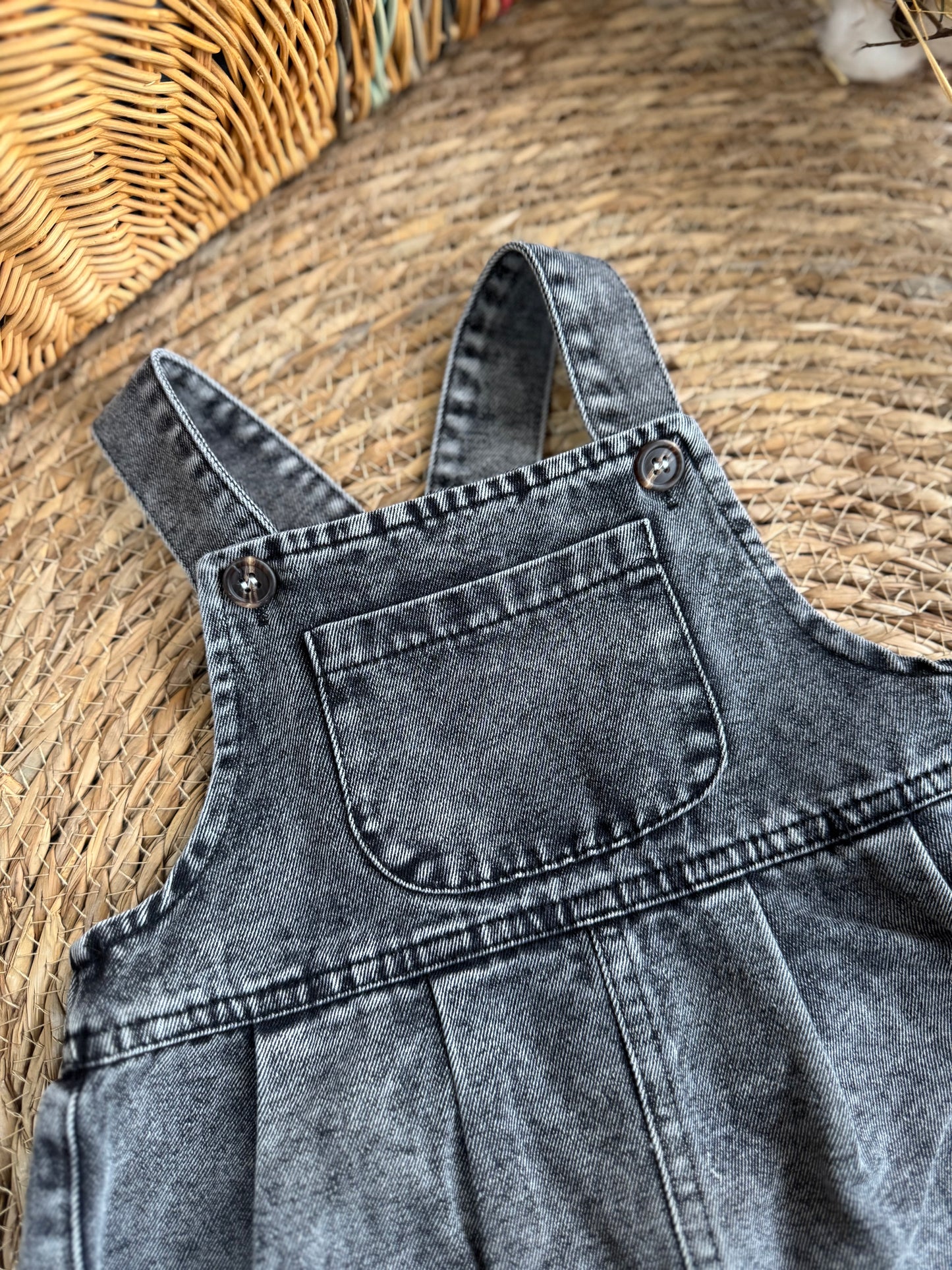 Washed Grey Dungaree