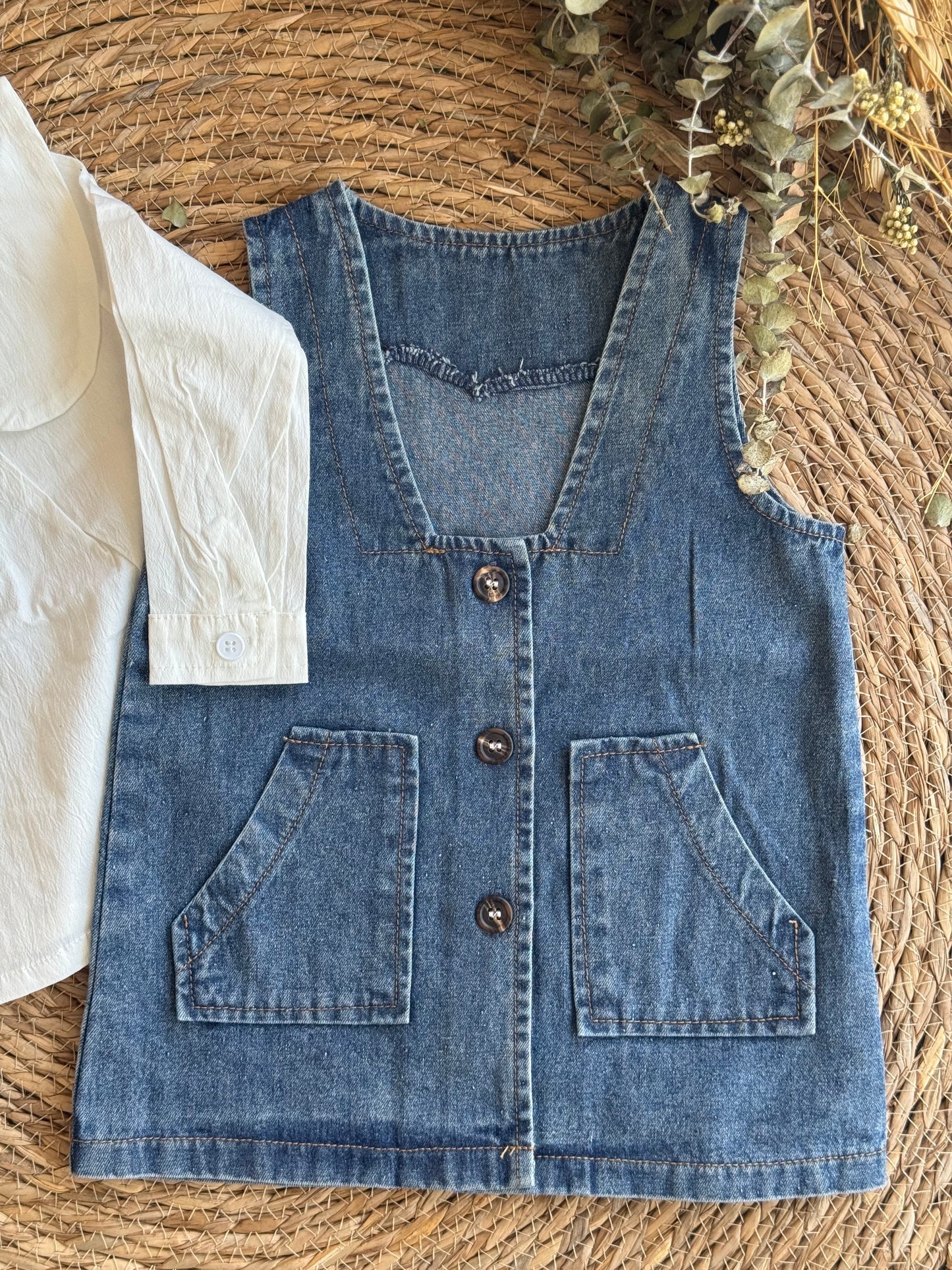 Ashly Denim Dress & shirt