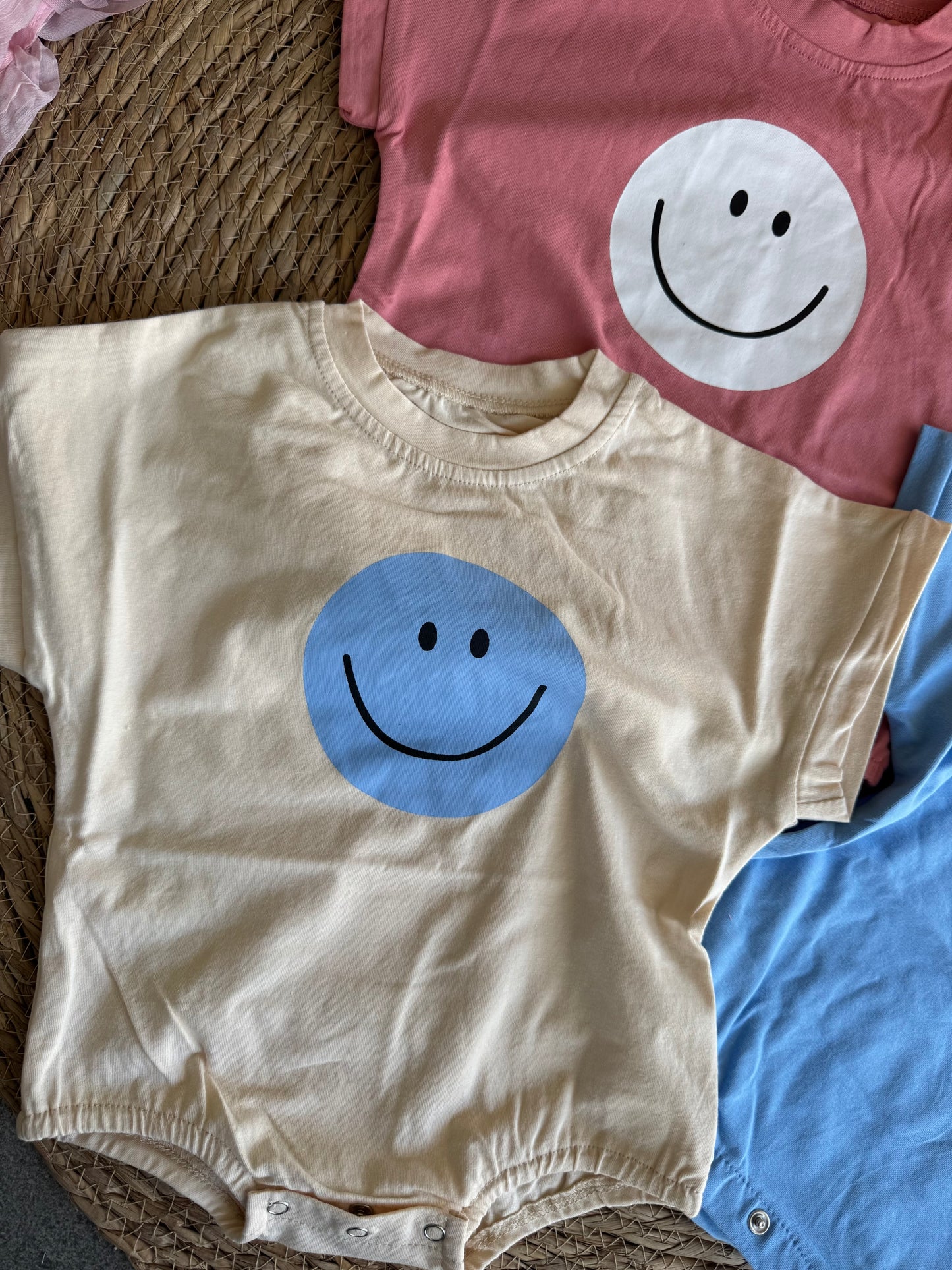 Happy face romper
