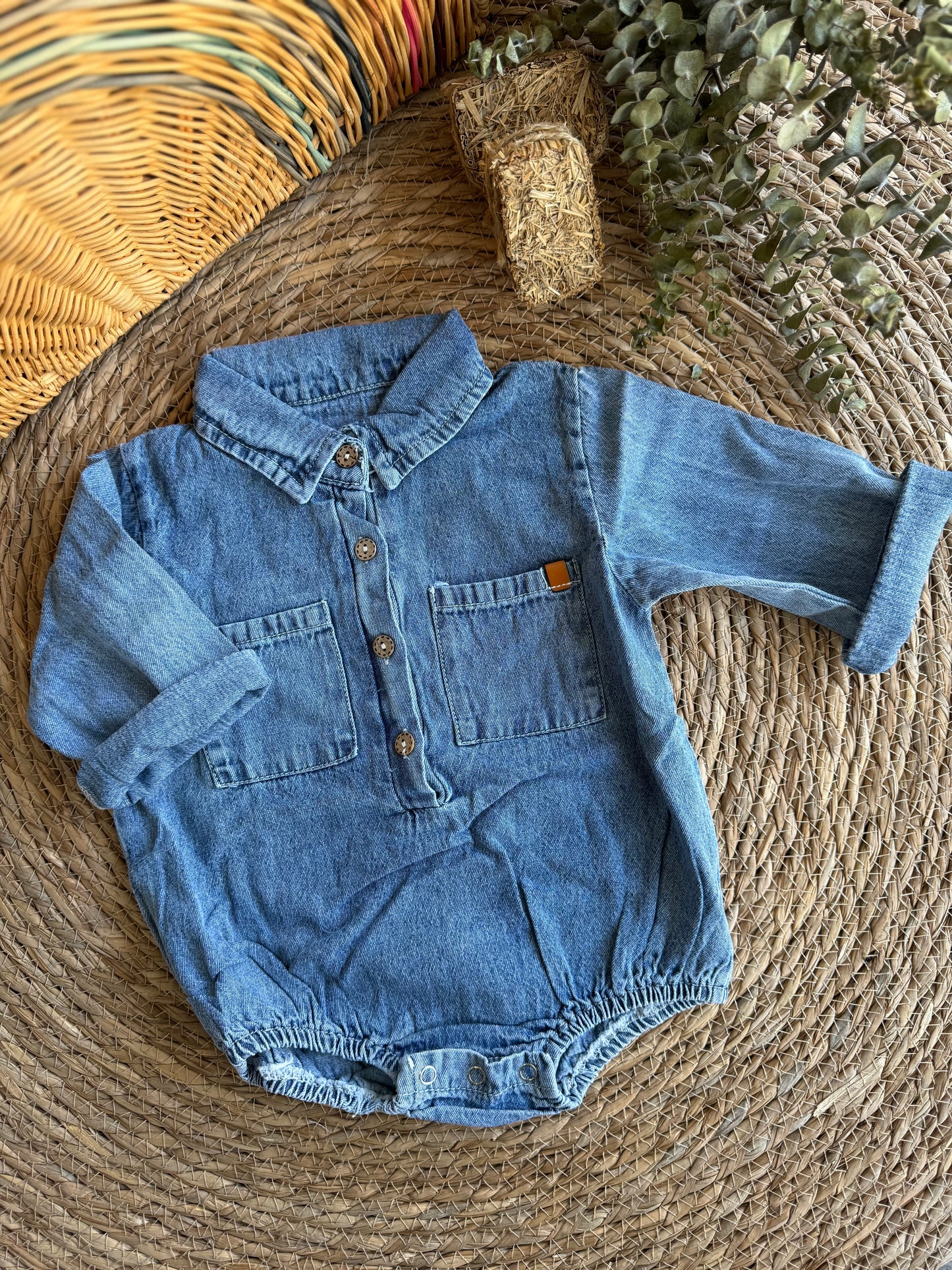 Louis Denim Romper