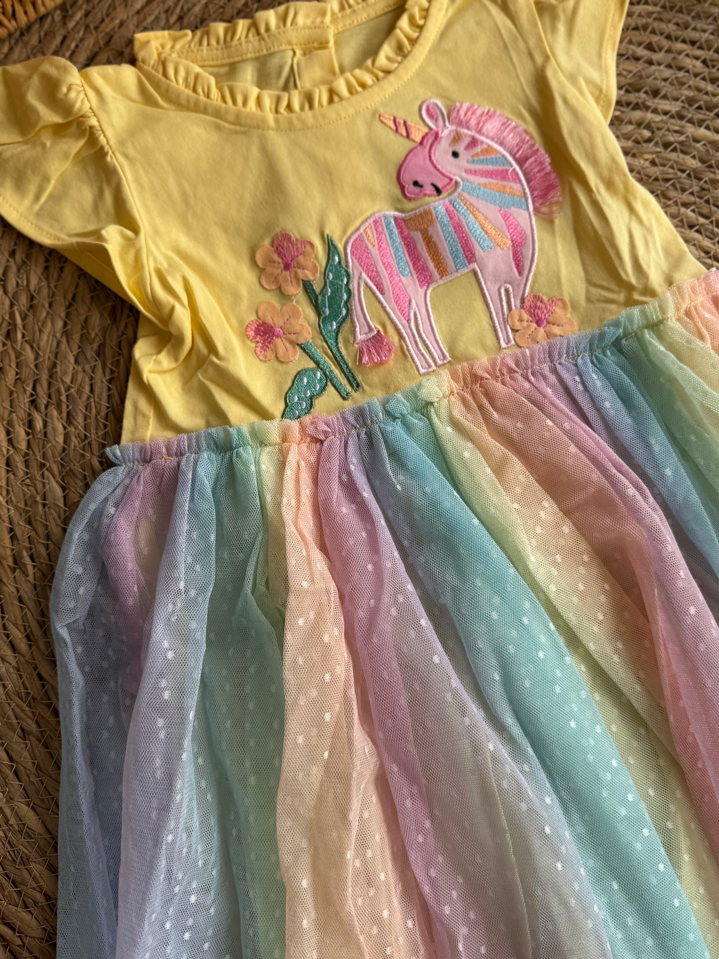 Unicorn yellow dress