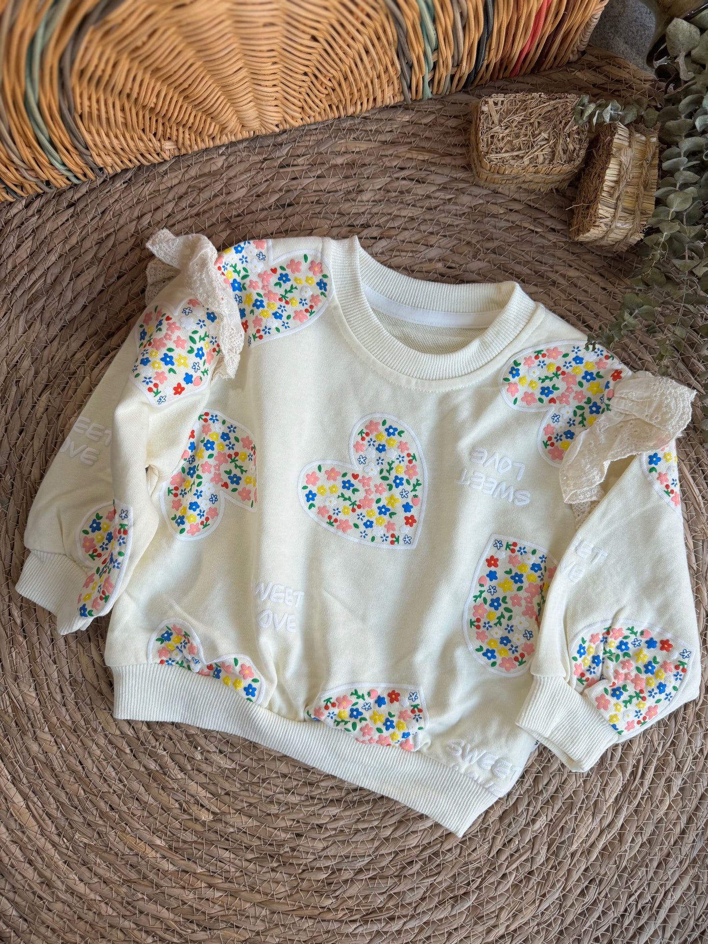 Colorful Hearts Sweater