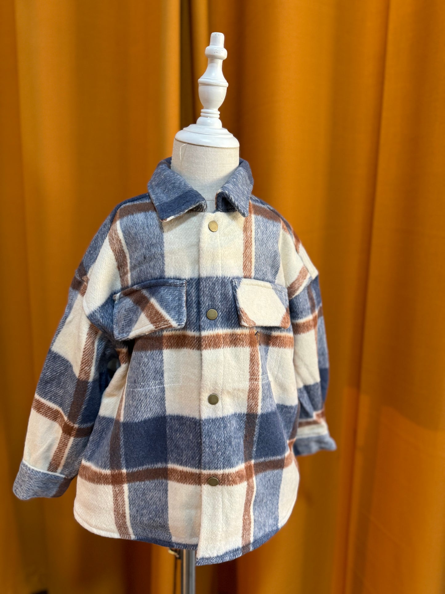 Unisex Oversized Plaid Shirt