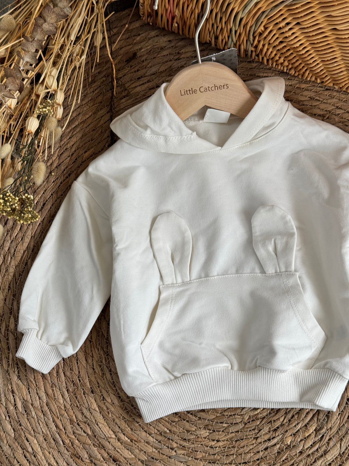 Bunny White Hoodie