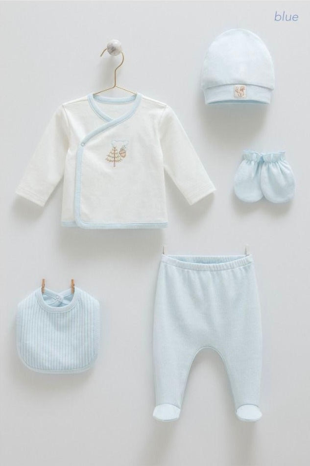 Gentle Leaf Hospital Set Of 5pcs-Blue