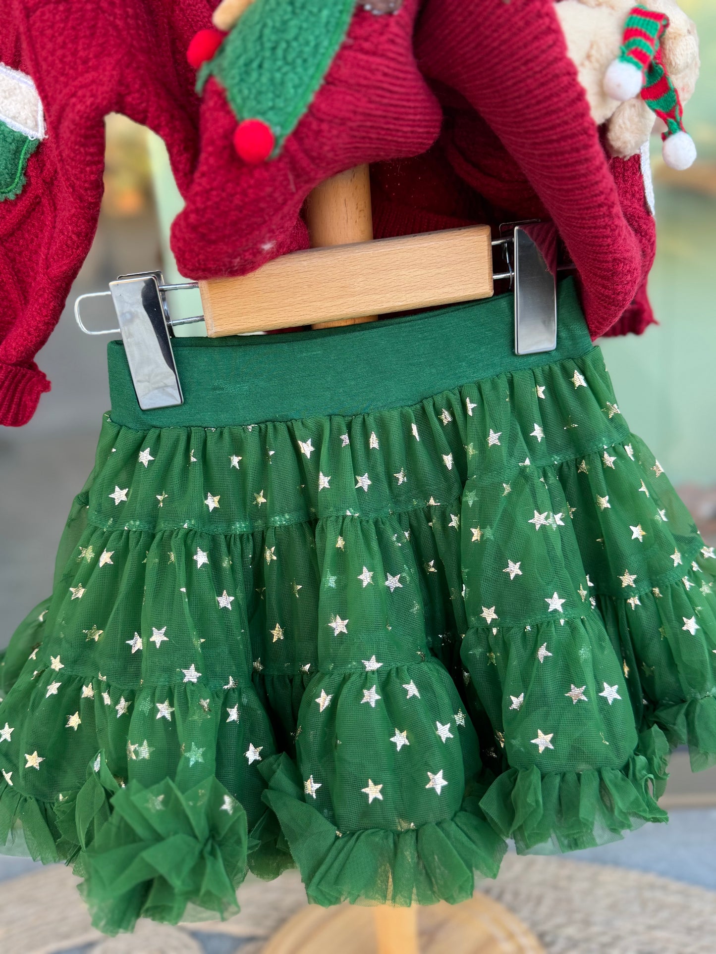 Christmas Star Tulle Skirt Set