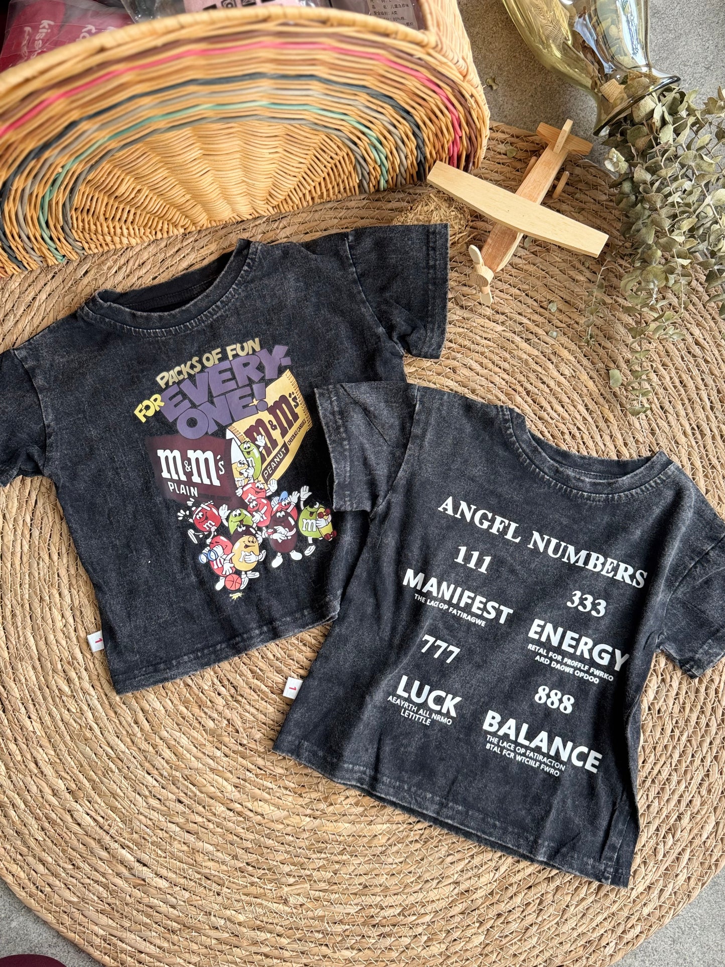 Washed black Tee