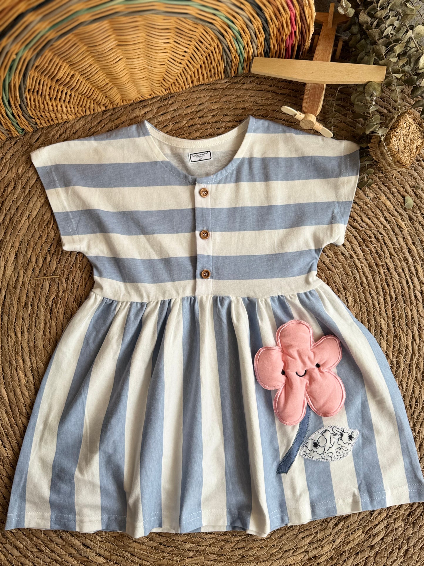 Flora blue dress