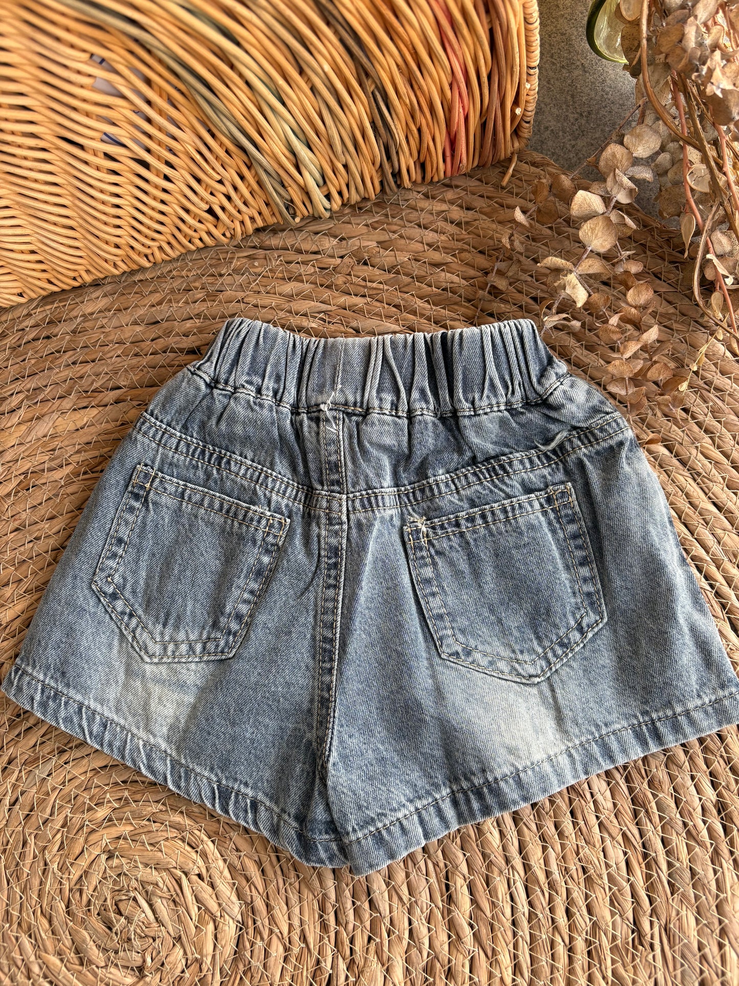 Denim Skort