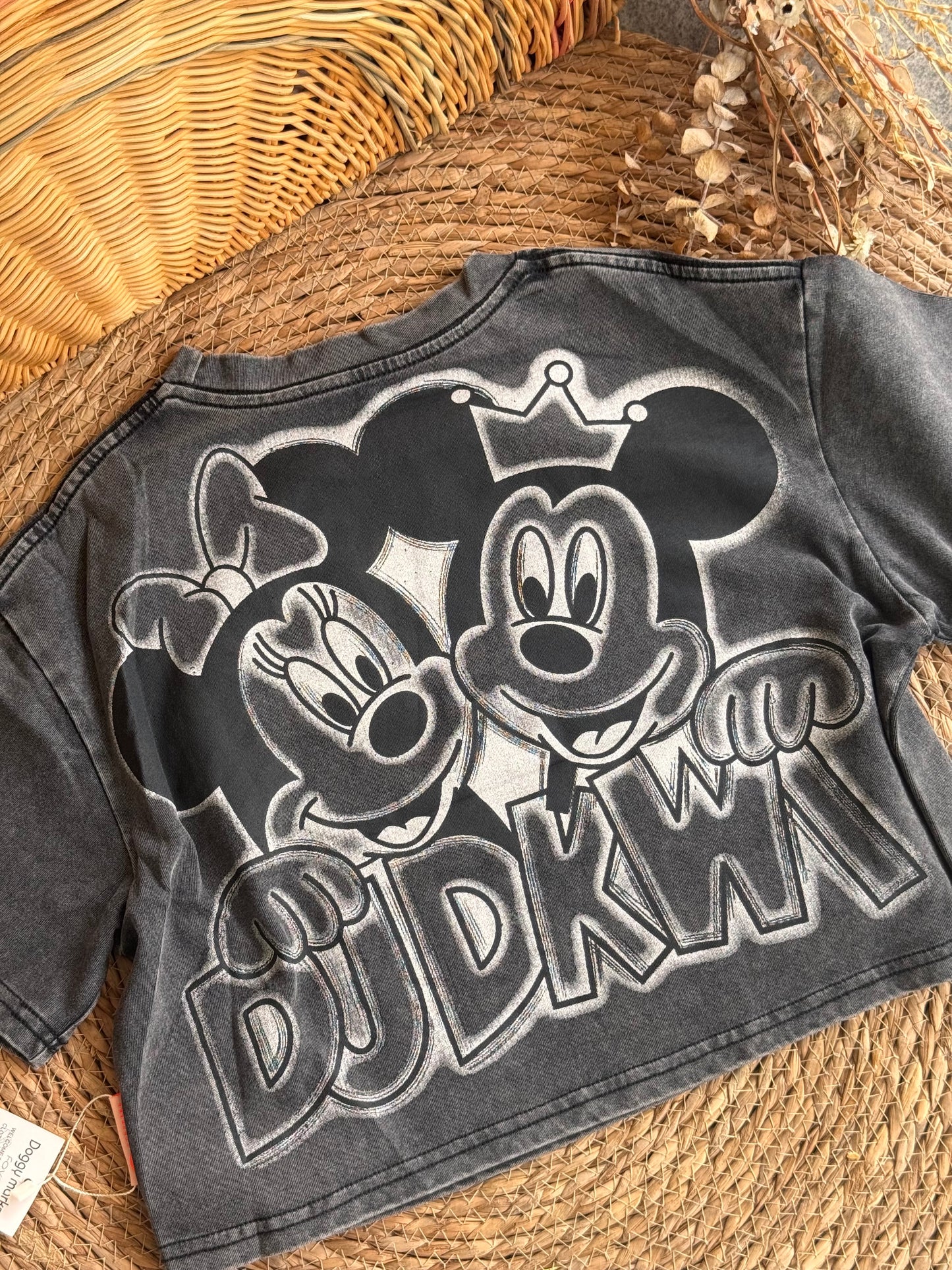 Mickey Mousse Tshirt-Grey