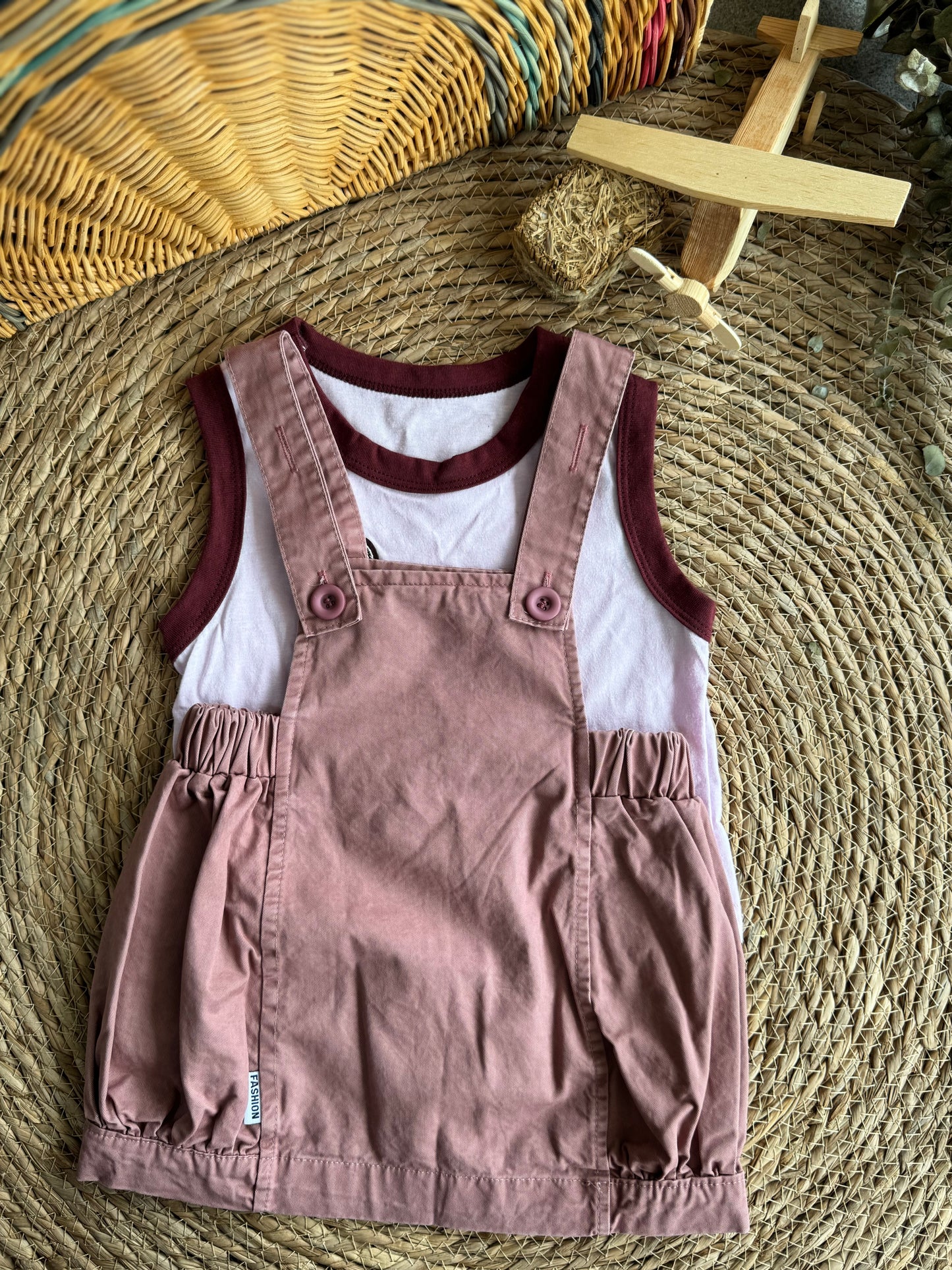 Rose smoke dress set of 2