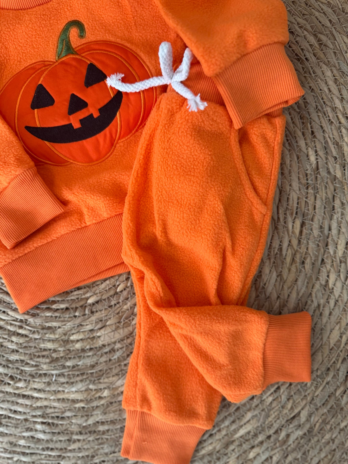 Pumpkin Glow Baby Sweat Set