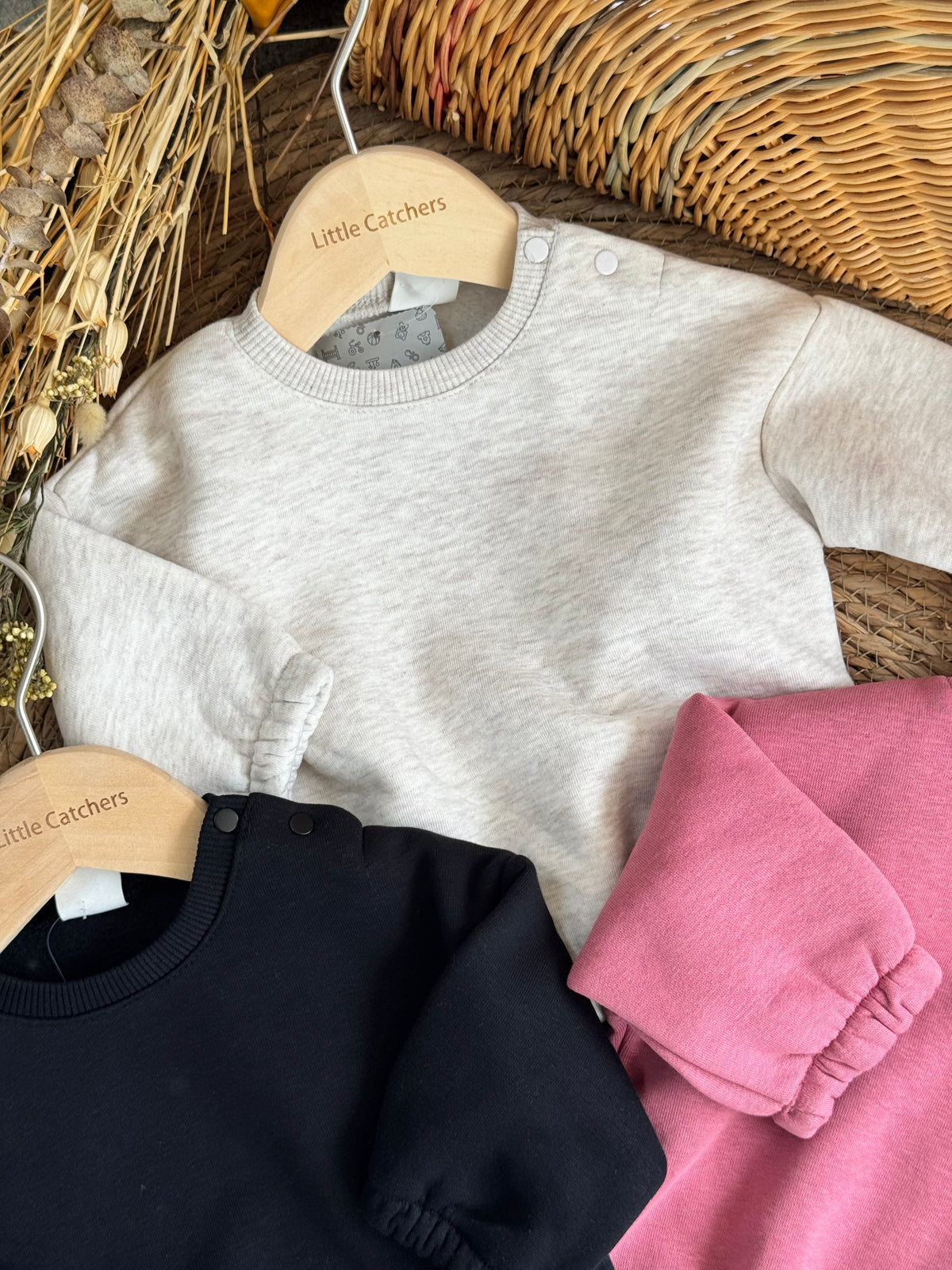 Rosy Ruffle Sweatshirts