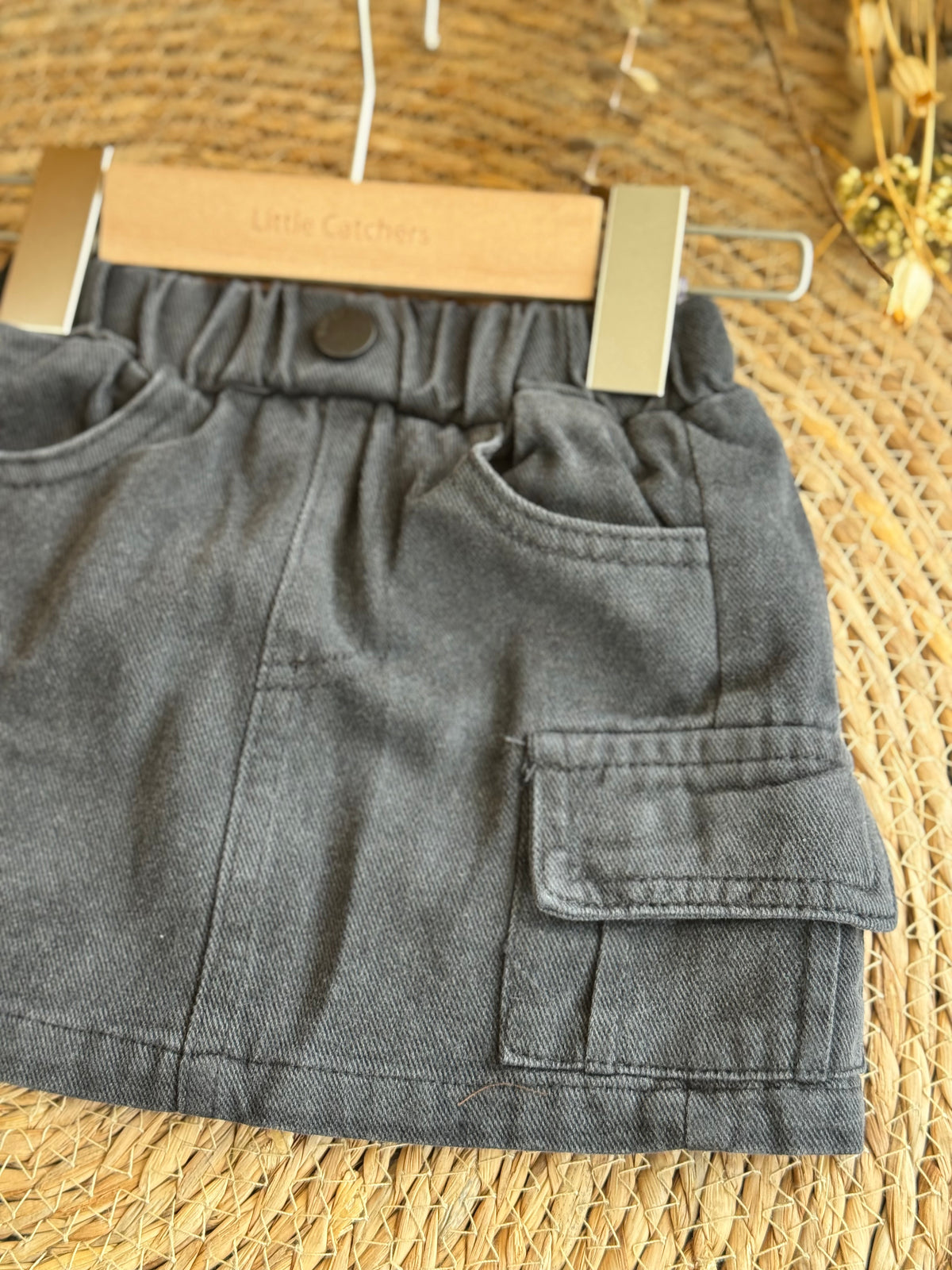 Cargo Black Skirt