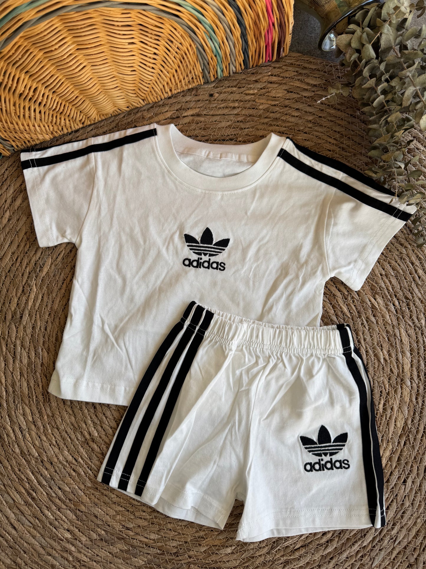 White Adidas set