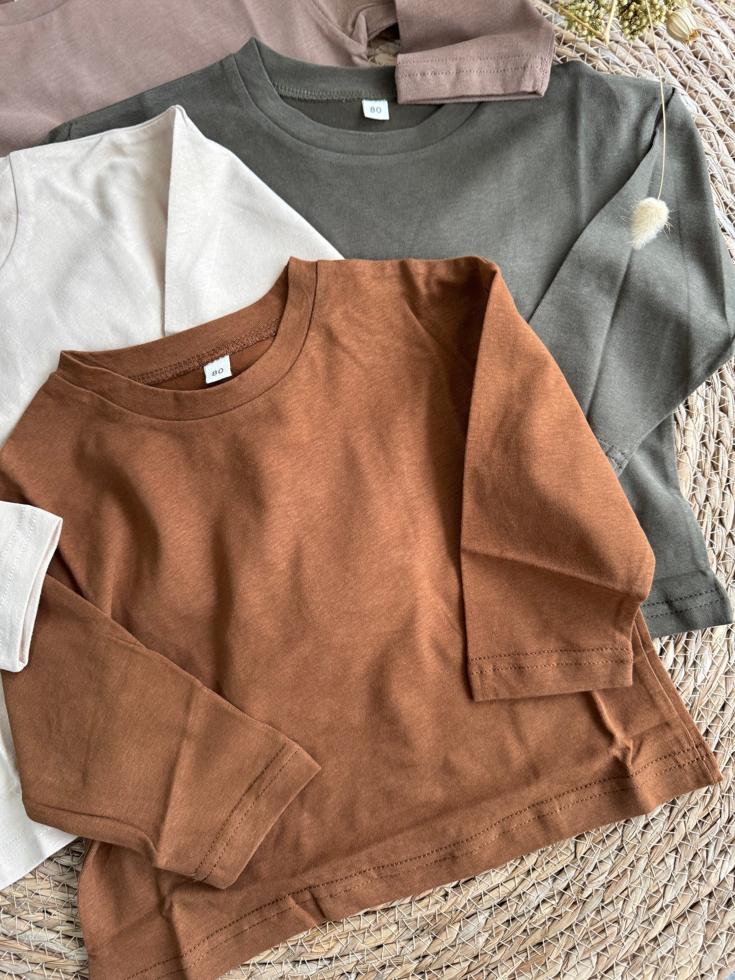 Oversized Cotton Sweaters 3/4 Sleeve