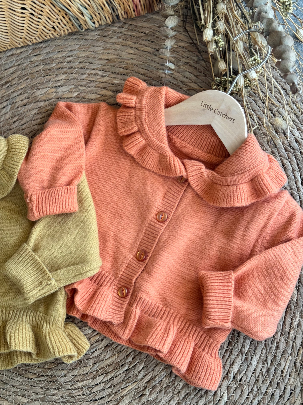 Ruffle Collar Cardigan