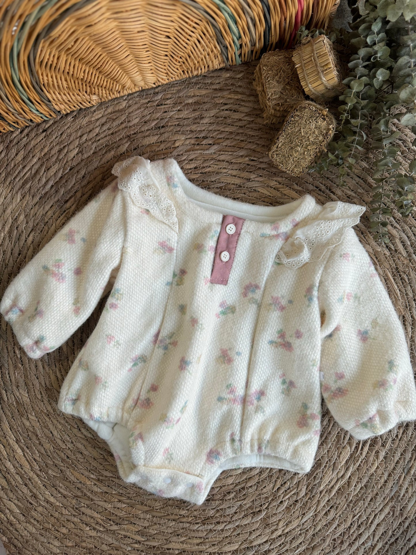 Flora Fleeced Romper