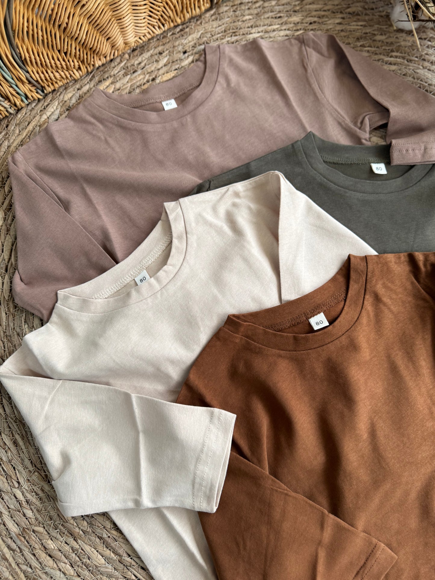 Oversized Cotton Sweaters 3/4 Sleeve