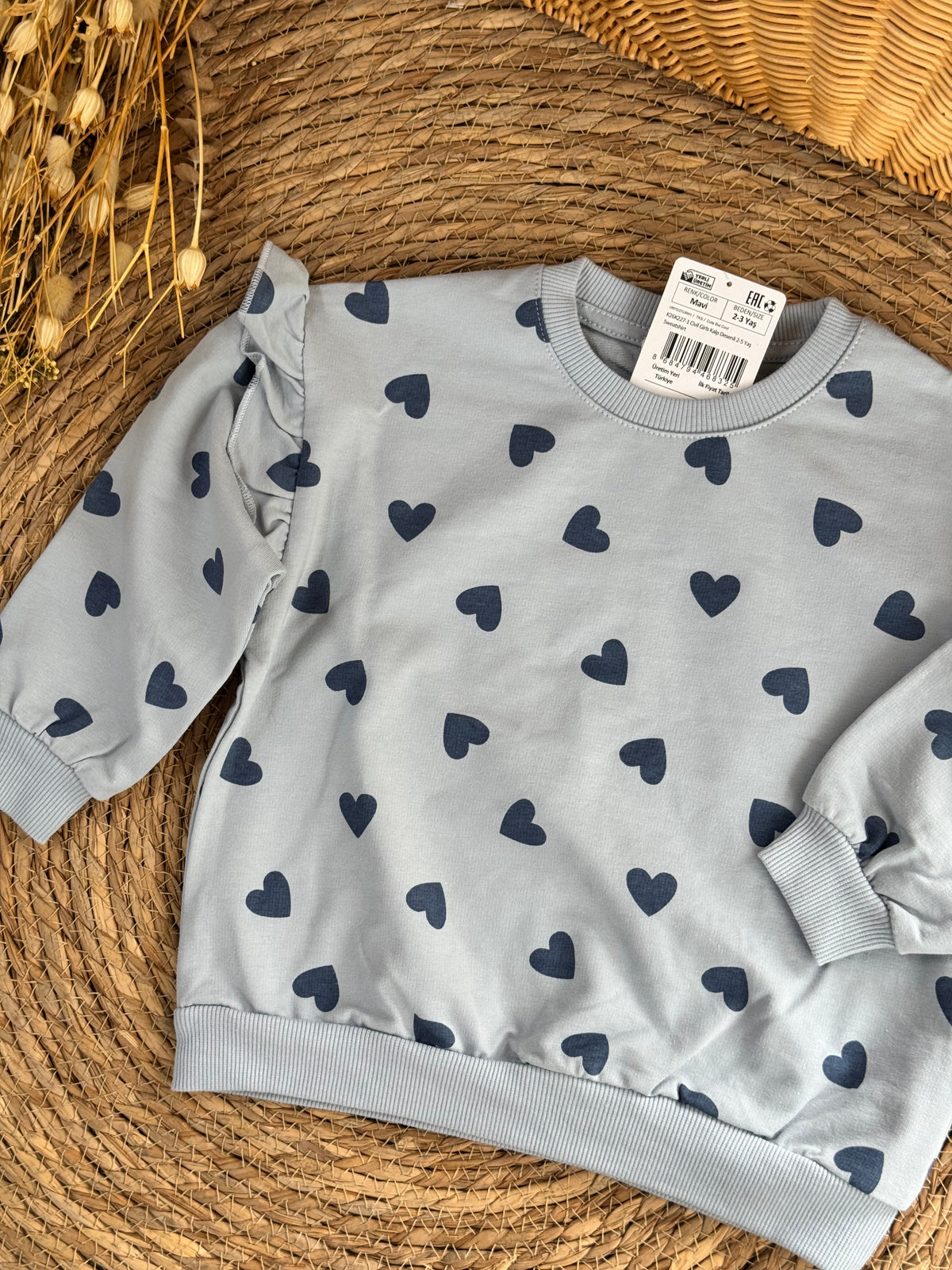 Navy Heart Sweater
