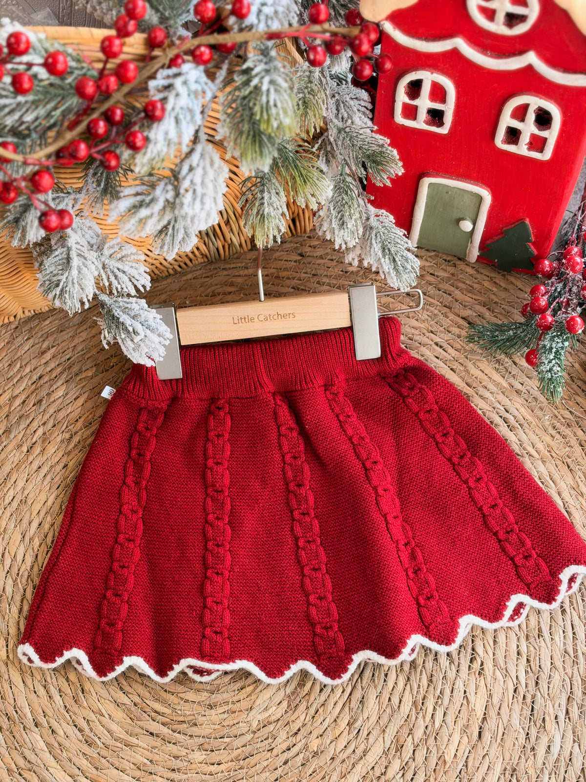Holly Red Knitted Set