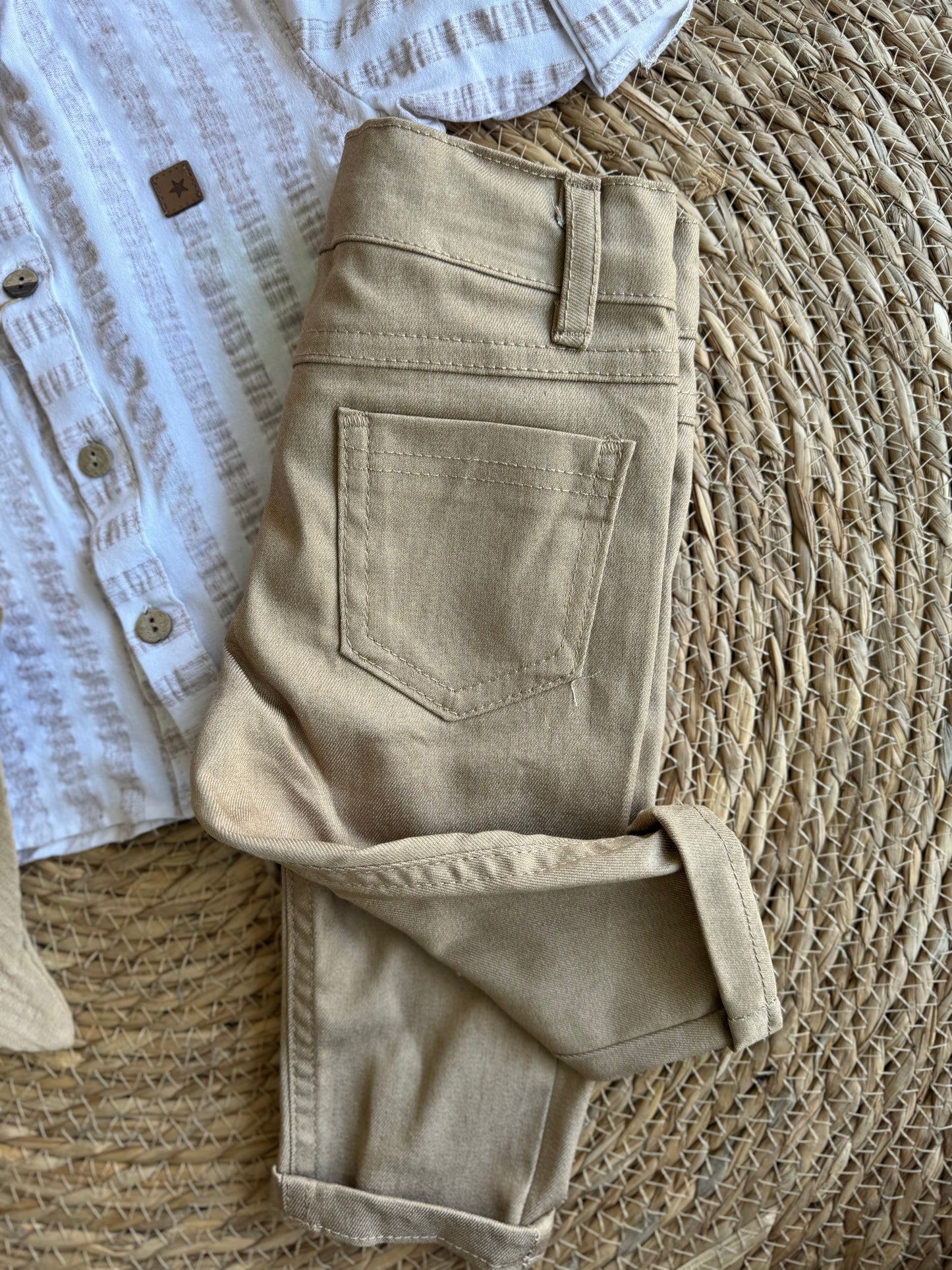 Formal Ribbed Set of 3 pieces - Beige