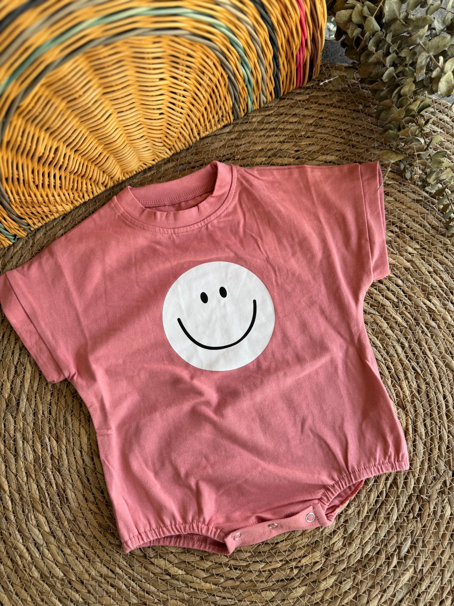 Happy face romper