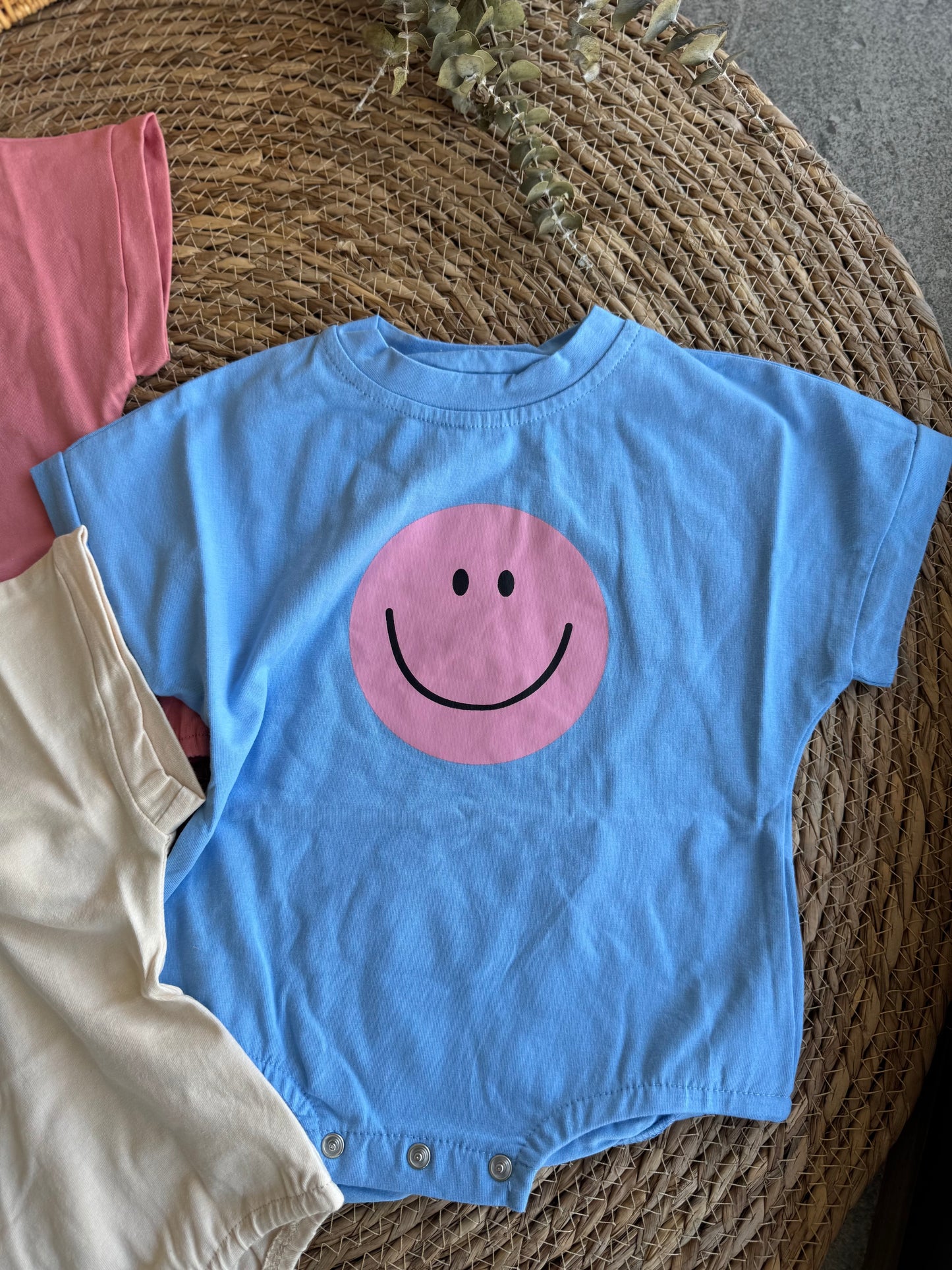 Happy face romper