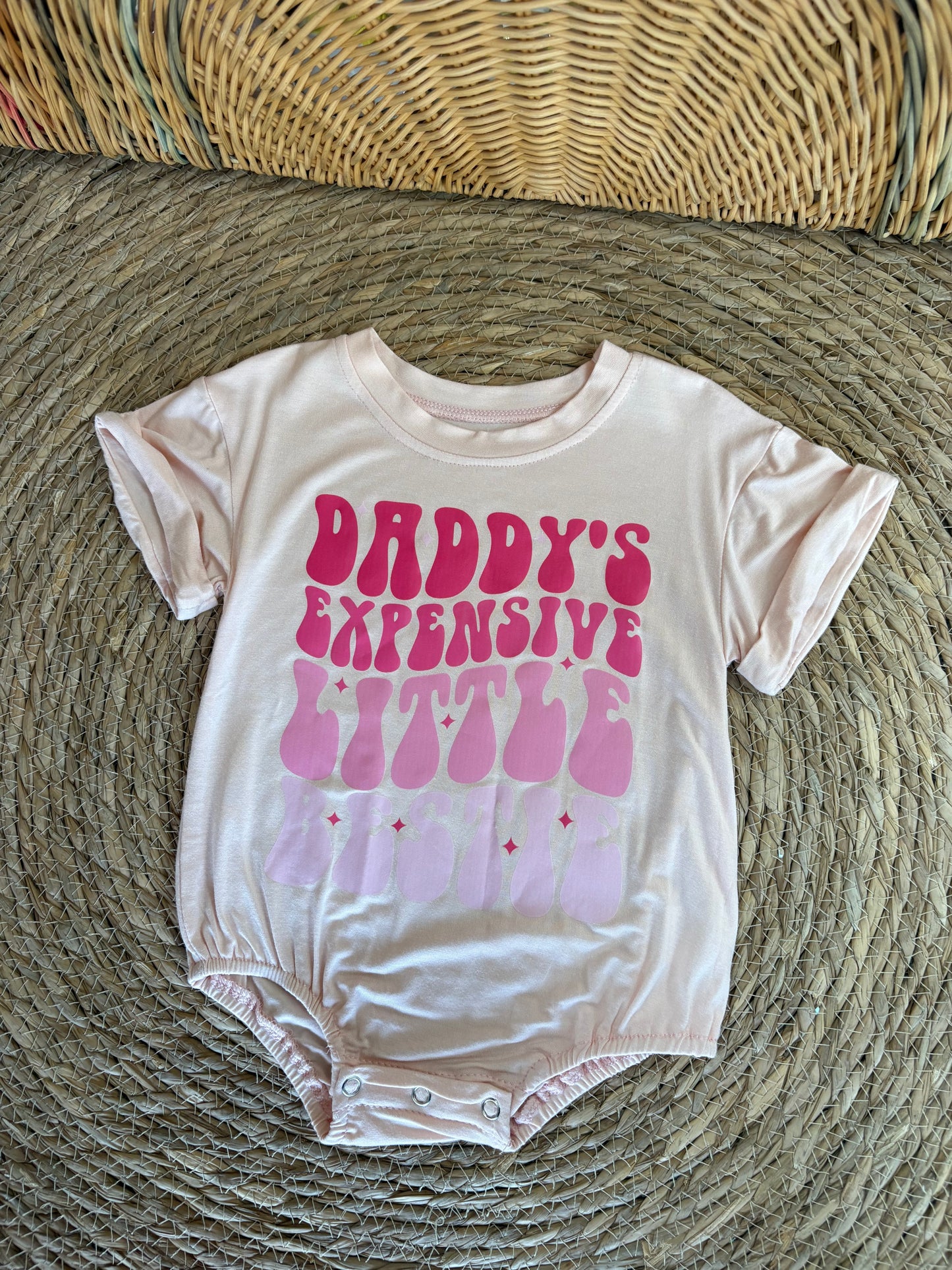 Little Bestie-Light Pink Romper