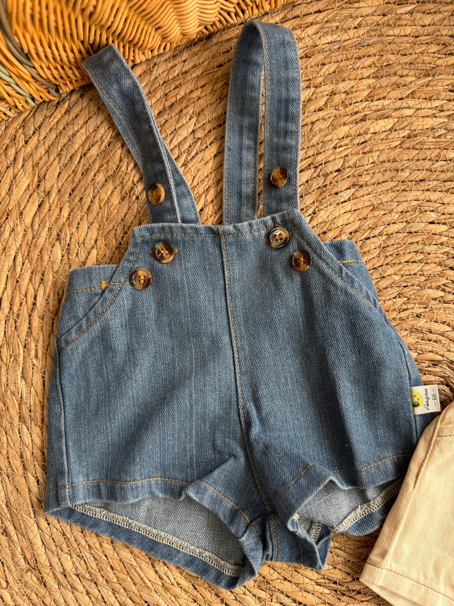 Denim Short Dungaree