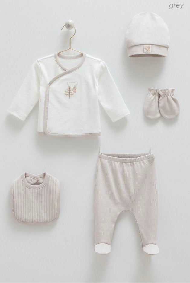 Gentle Leaf Hospital Set Of 5pcs-Beige