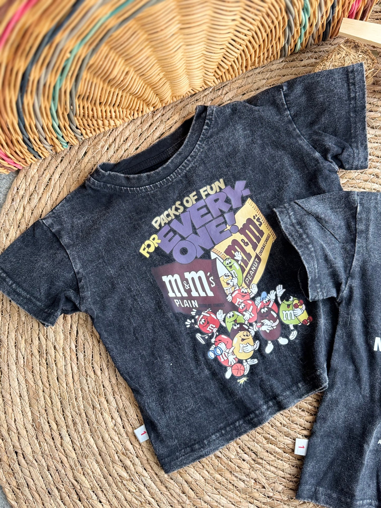 Washed black Tee