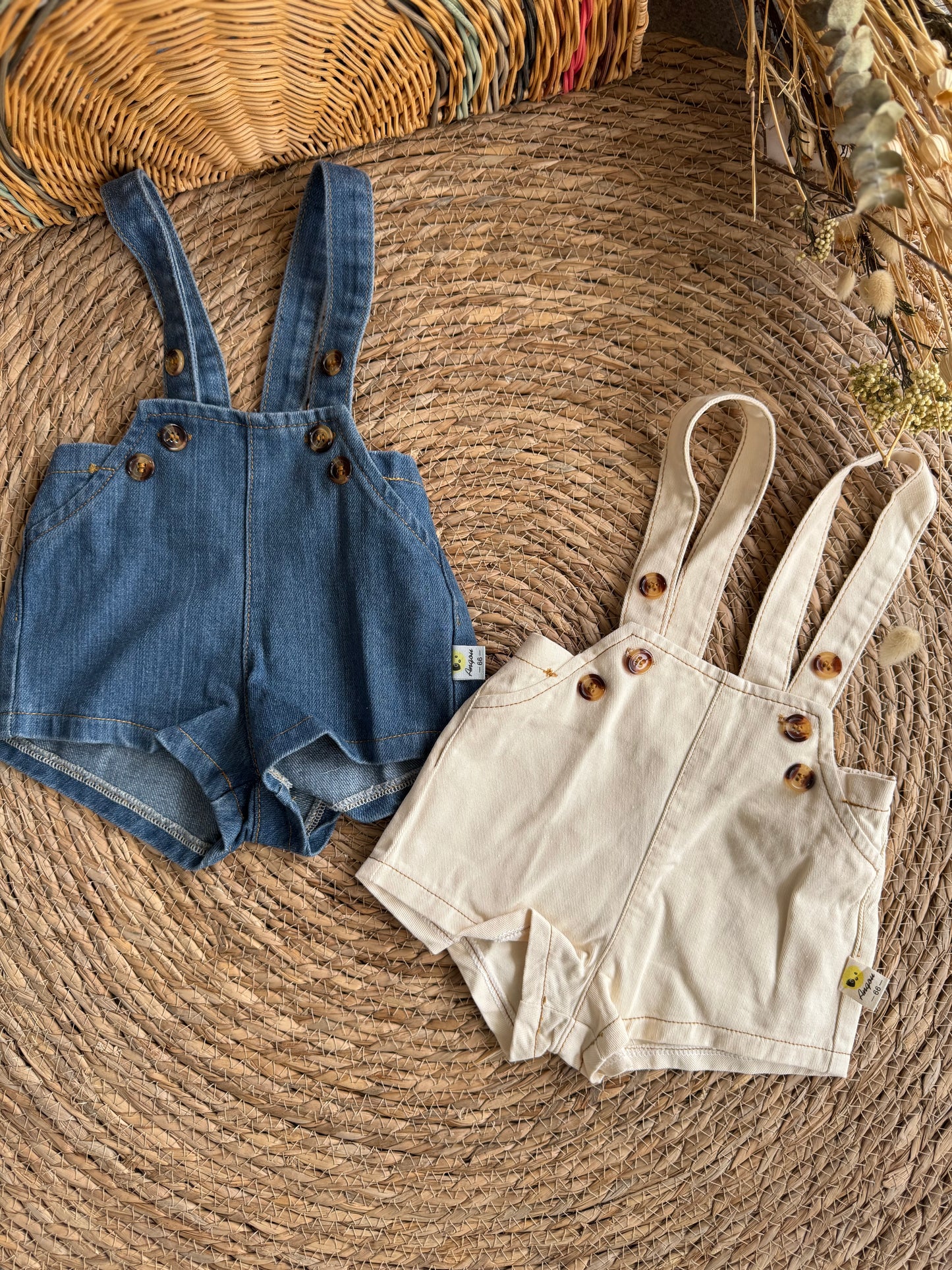 Denim Short Dungaree