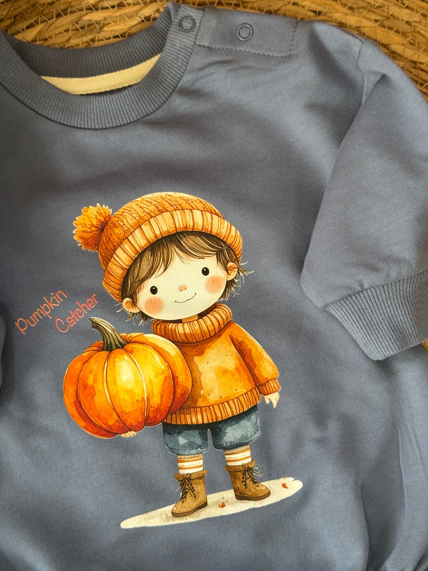 Pumpkin Catcher baby Romper