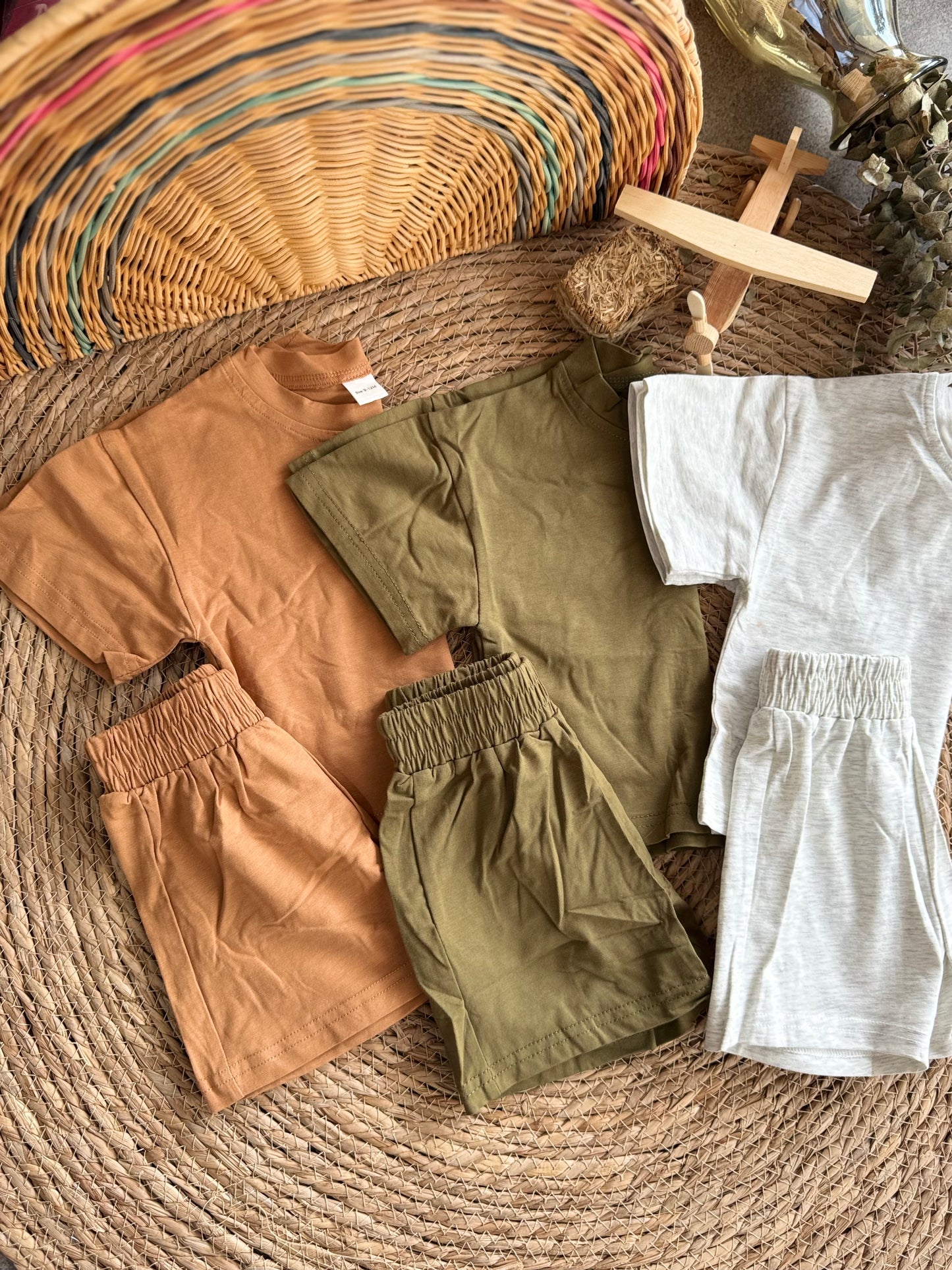 Plain cotton set