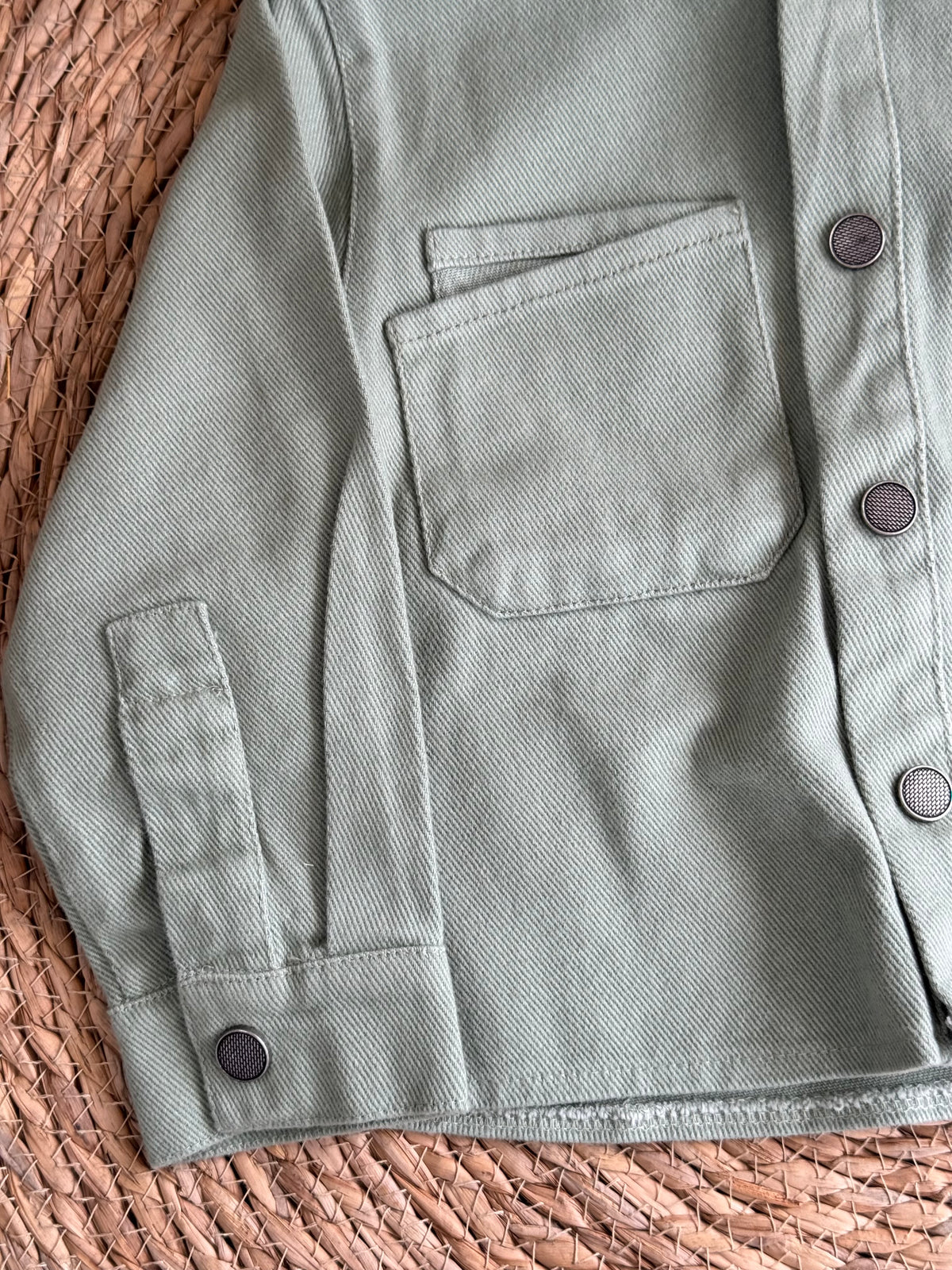 Denim Shirt-Sage green