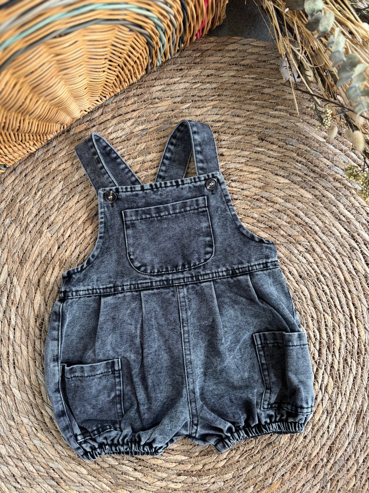 Washed Grey Dungaree