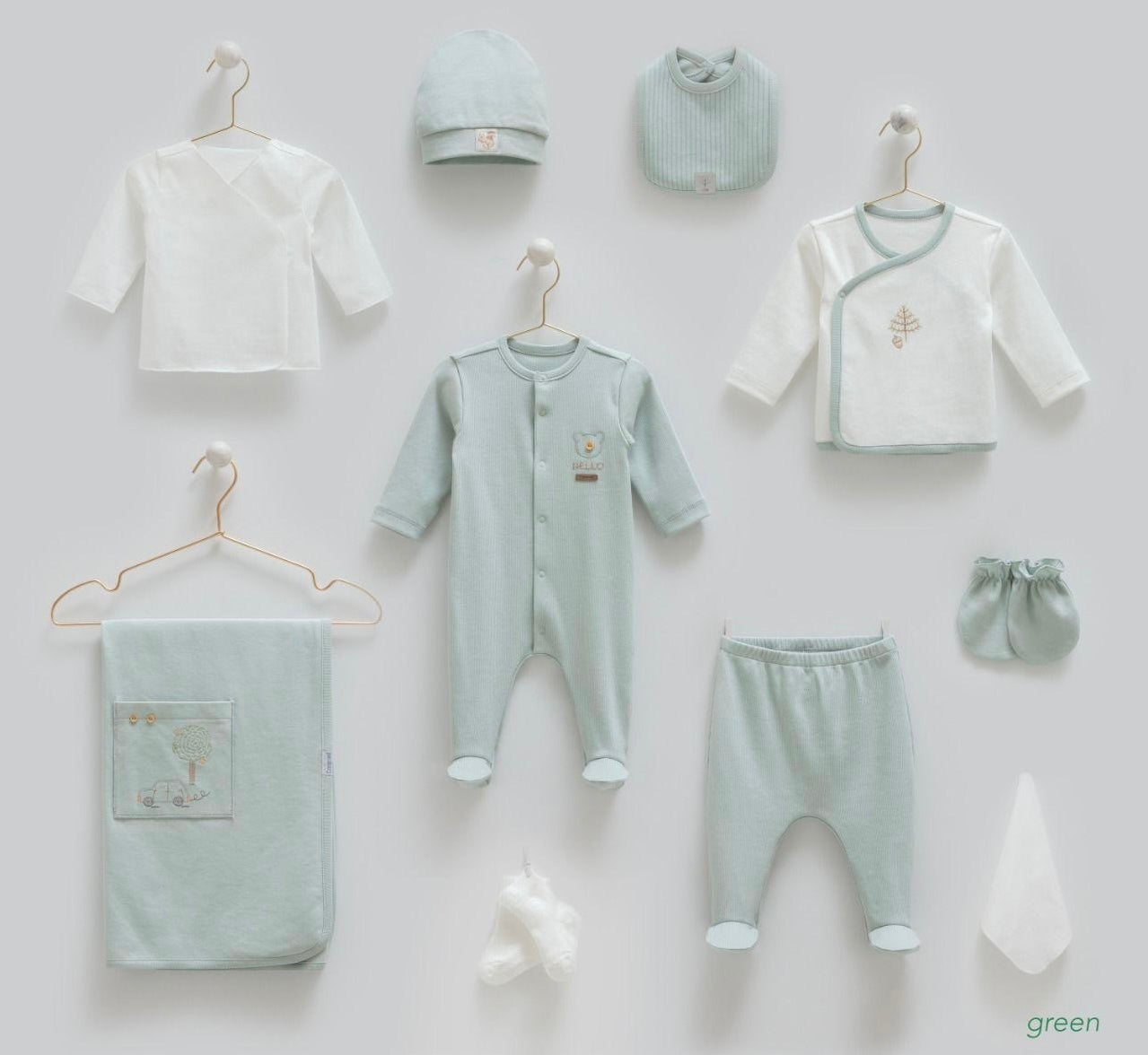 Little Cloud Hospital Set Of 10pcs-Green