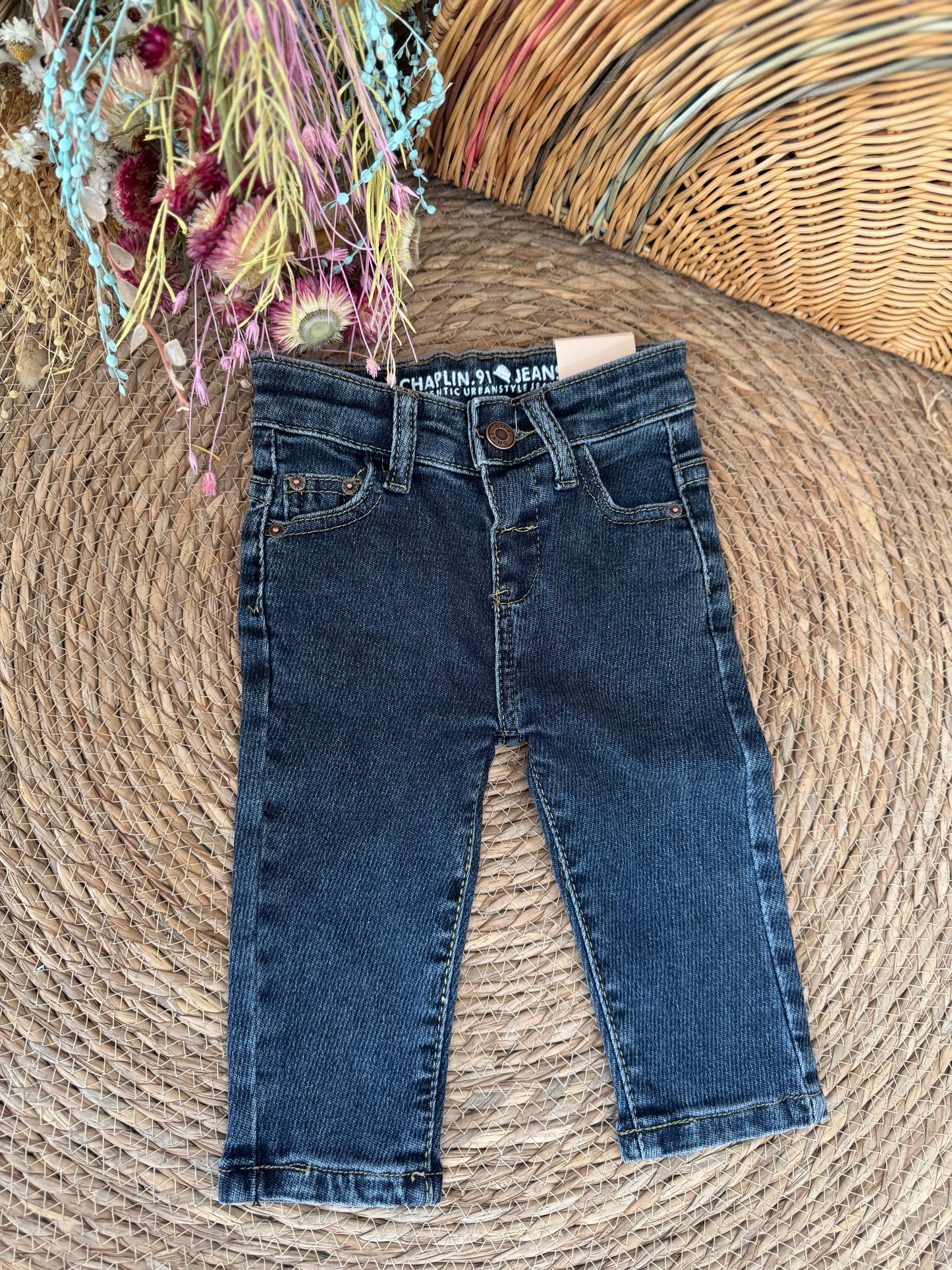 Classic Dark Wash Baby Jeans