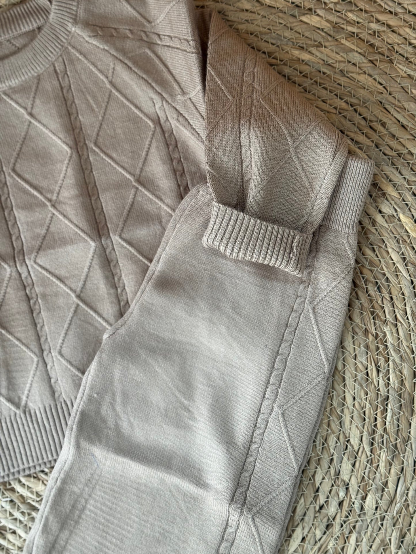 Knitted Beige Set