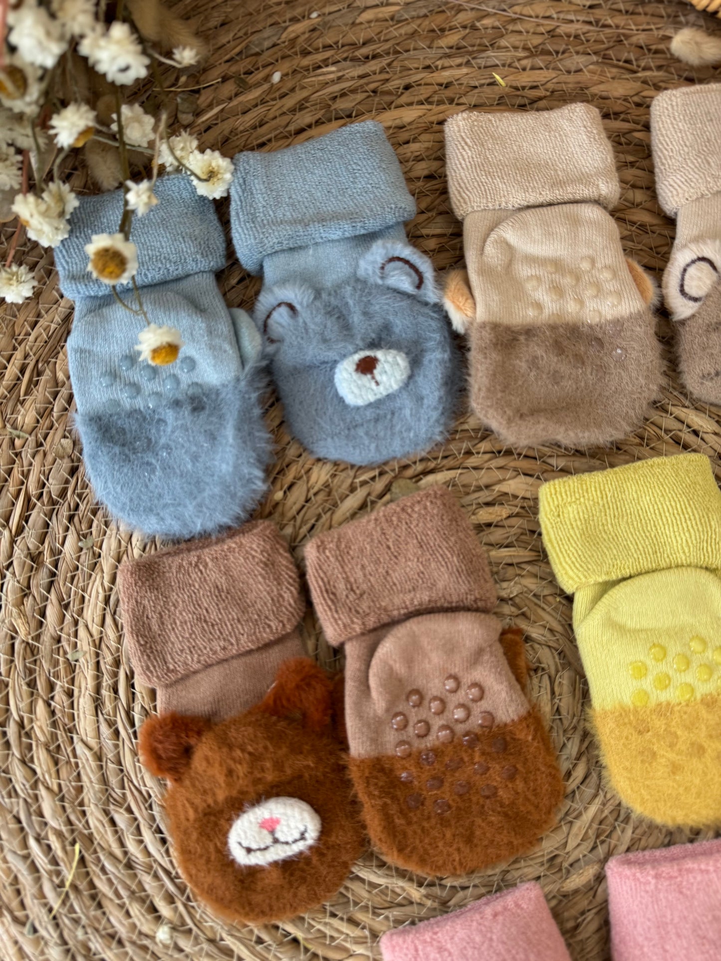 Fuzzy Bear Baby Socks 🐻🧦
