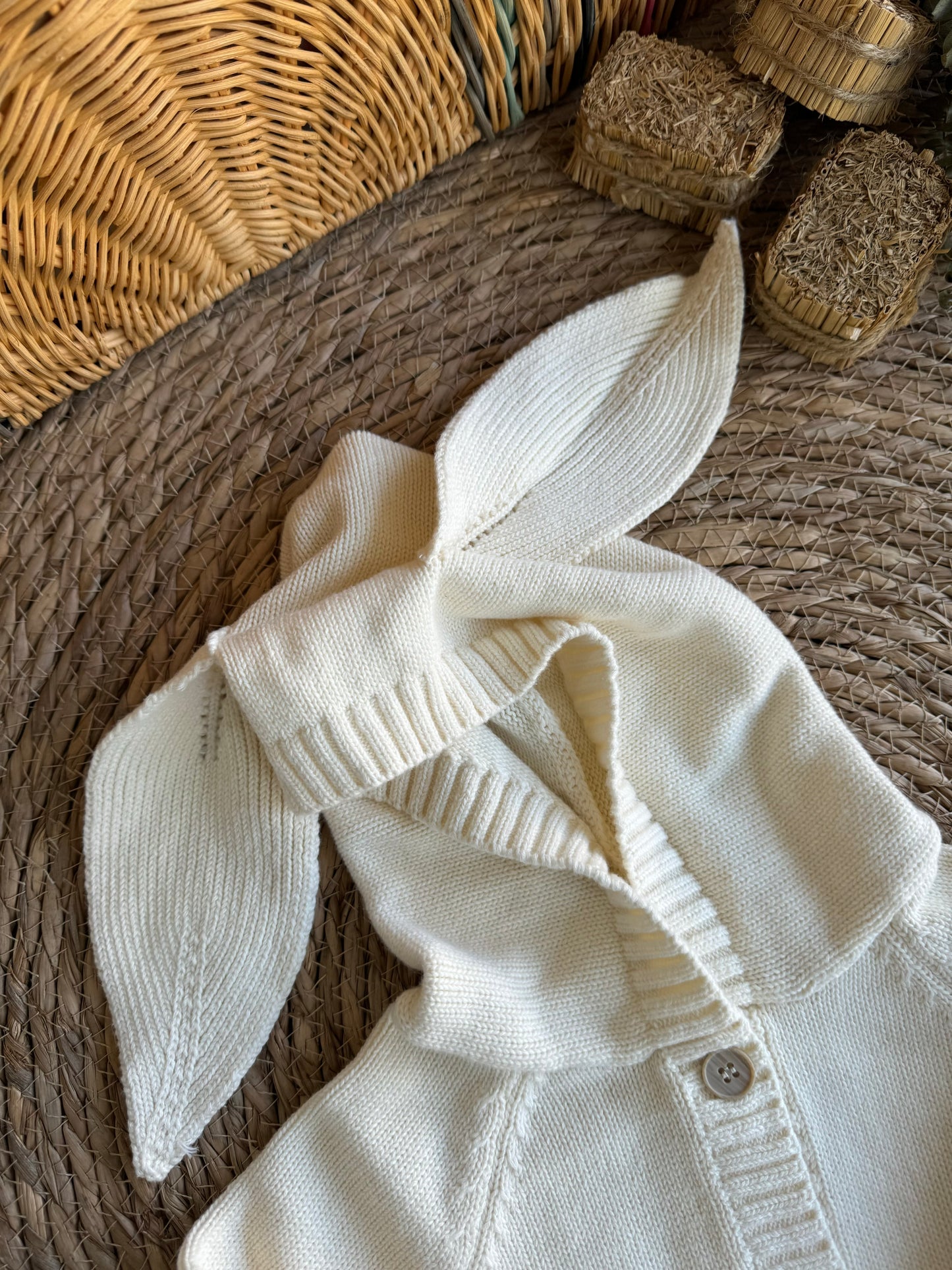 Knitted Rabbit Romper