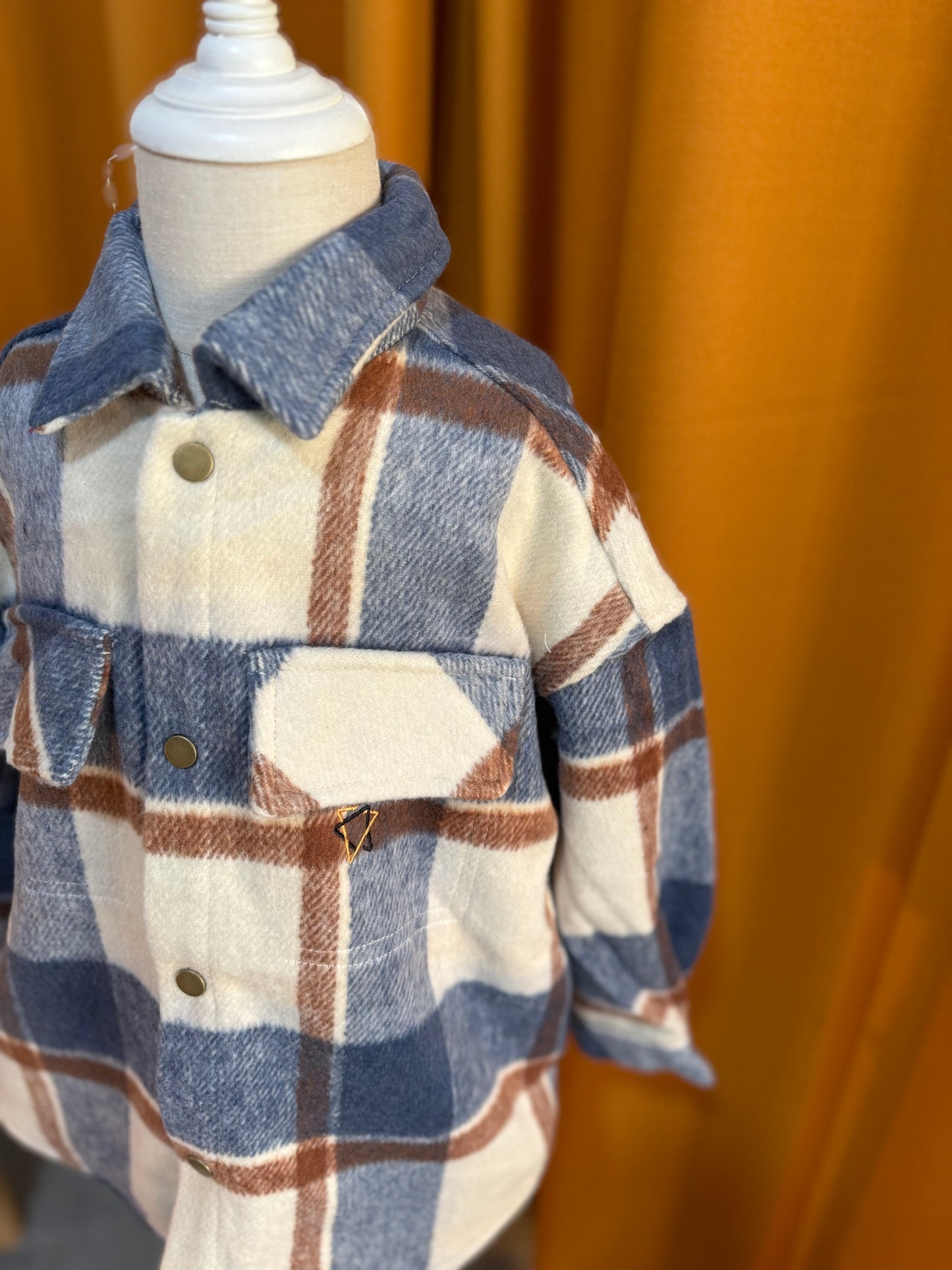 Unisex Oversized Plaid Shirt