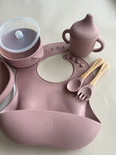 Load image into Gallery viewer, Silicone Feeding Set - Dusty Pink
