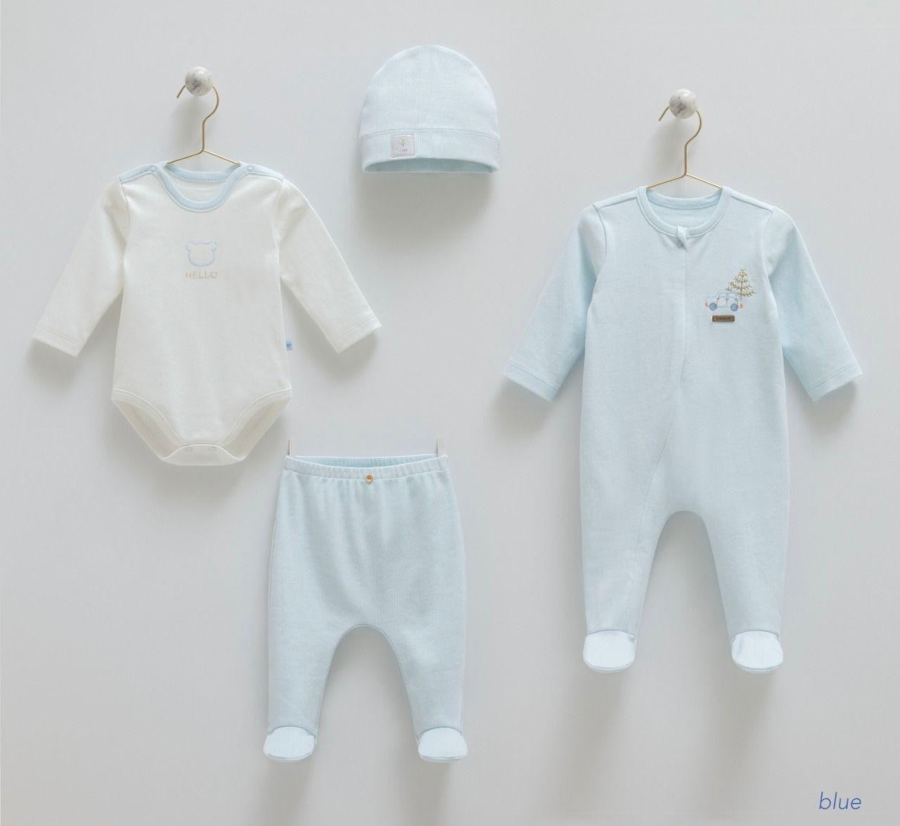 Tiny Hospital Set Of 4pcs-Blue